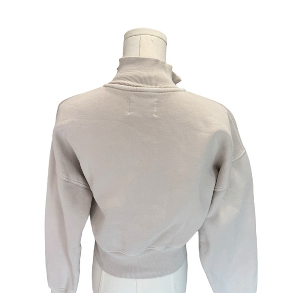 Wilfred x Aritzia - Cream Half-Zip Pullover Top Sz 2XS - Picture 6 of 9